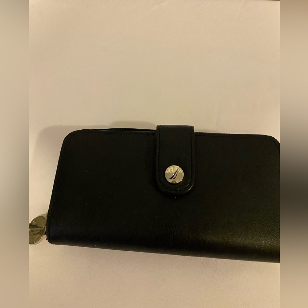 Women’s Black Leather Nautica Wallet